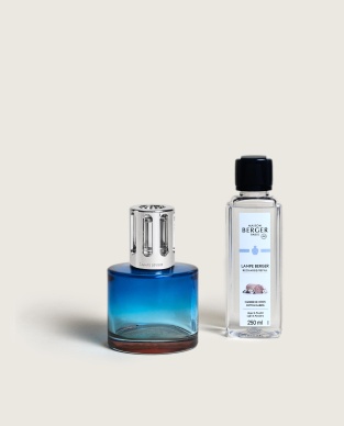 Set Lampe Berger Pure Blau & Duft Zarte Baumwollblüte