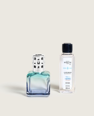 Set Lampe Berger Glaçon Türkis-Blau & Duft Erfrischende Ozeanbrise