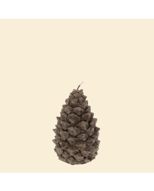Kerze Tannenzapfen 6H Braun