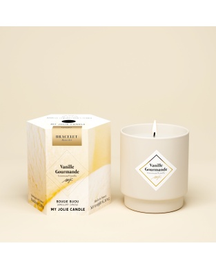 Duftkerze mit Überraschungsschmuck - Armband Gold - Gourmand Vanilla 180g