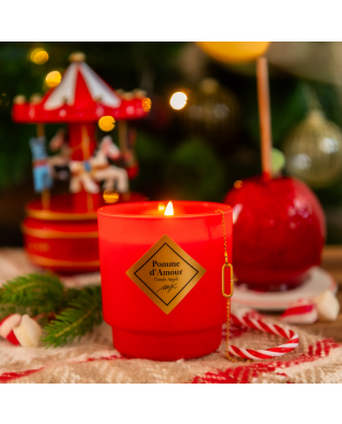 Schmuckkerze Festliches Weihnachten - Armband gold - Candy Apple 180g