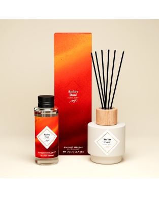 Raumduft mit Duftstäbchen Golden Amber 100ml