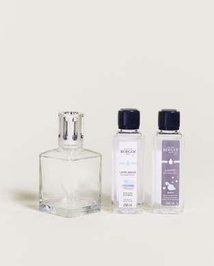 Coffret Lampe Berger Essentielle Carrée & parfums Air Pur - Vent d'Océan