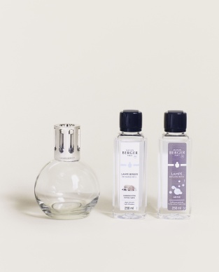 Coffret Lampe Berger Essentielle Ronde & parfums Air Pur - Caresse de Coton