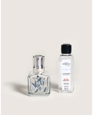 Coffret Lampe Berger Glaçon Plumes & parfum Caresse de Coton