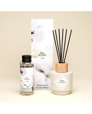 Diffuseur à bâtonnets Fleur de Coton 100ml
