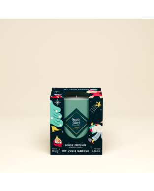 Bougie parfumée Sapin Givré 180g